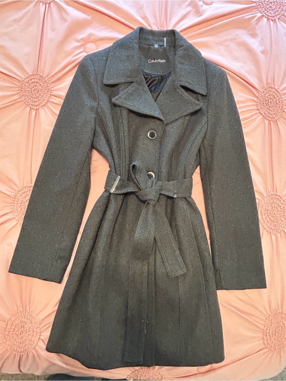 Grey Calvin Klein Coat
